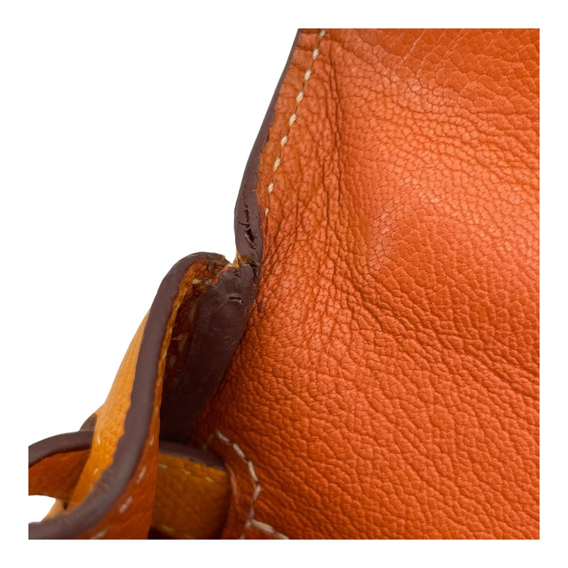エルメス HERMES ケリー35 キャンディ □P刻 ジョーヌドール×マンゴー GD金具 エプソン レディース ハンドバッグ