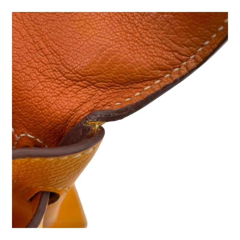 エルメス HERMES ケリー35 キャンディ □P刻 ジョーヌドール×マンゴー GD金具 エプソン レディース ハンドバッグ