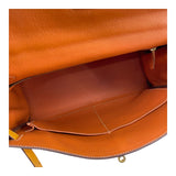 エルメス HERMES ケリー35 キャンディ □P刻 ジョーヌドール×マンゴー GD金具 エプソン レディース ハンドバッグ