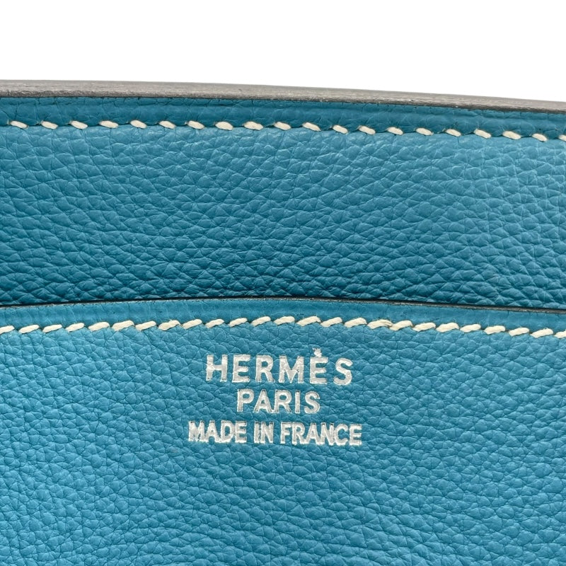 エルメス HERMES バーキン35 □E刻 ブルージーン SV金具 トゴ レディース ハンドバッグ