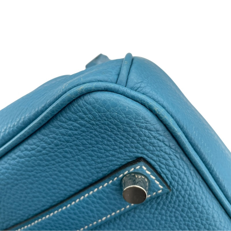エルメス HERMES バーキン35 □E刻 ブルージーン SV金具 トゴ レディース ハンドバッグ
