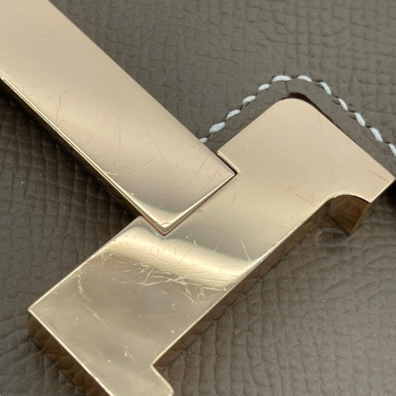 エルメス HERMES コンスタンス3ミニ W刻印 エトゥープ ピンクゴールド金具 エプソン レディース ショルダーバッグ