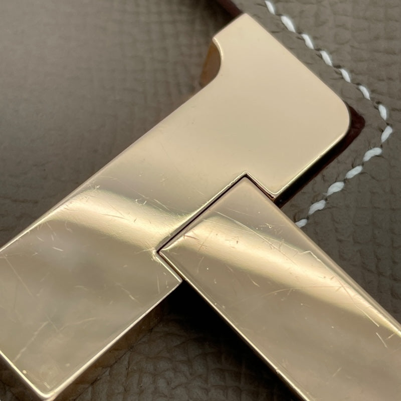 エルメス HERMES コンスタンス3ミニ W刻印 エトゥープ ピンクゴールド金具 エプソン レディース ショルダーバッグ