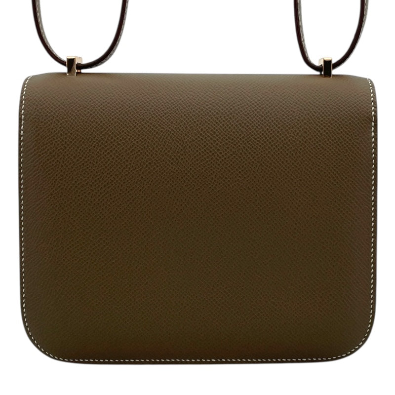 エルメス HERMES コンスタンス3ミニ W刻印 エトゥープ ピンクゴールド金具 エプソン レディース ショルダーバッグ