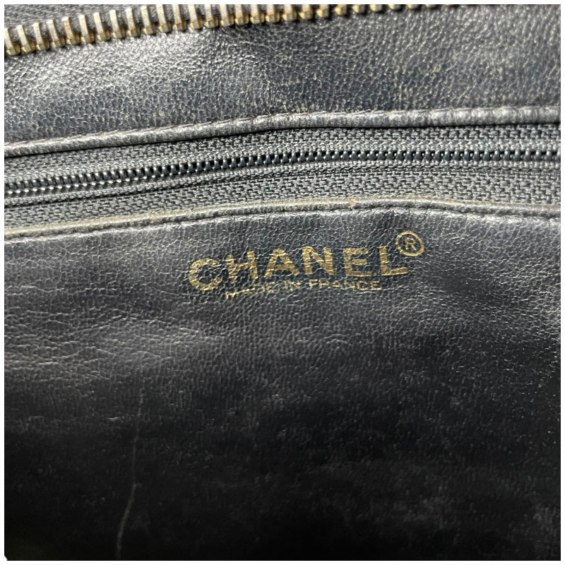 シャネル CHANEL 復刻トート A01804 7番台 ブラック GD金具 キャビアスキン レディース トートバッグ