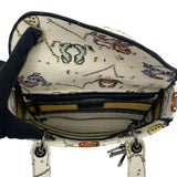 クリスチャン・ディオール Christian Dior レディディライト ミディアム ホワイト ゾディアックピクセル/キャンバス レディース ハンドバッグ