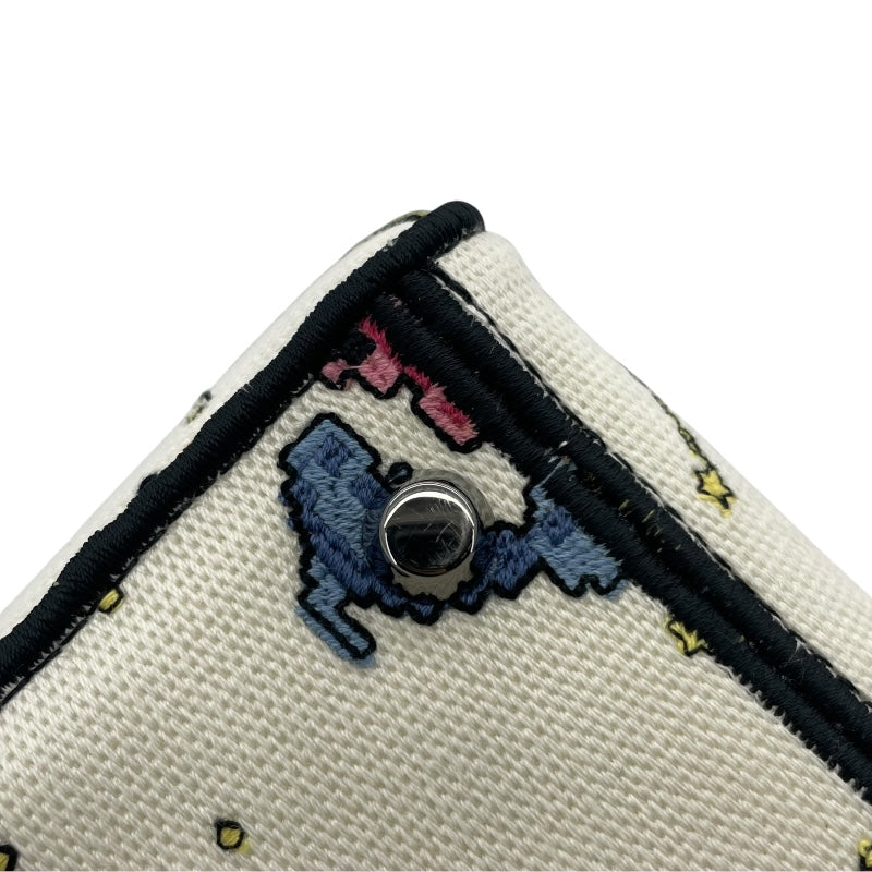 クリスチャン・ディオール Christian Dior レディディライト ミディアム ホワイト ゾディアックピクセル/キャンバス レディース ハンドバッグ