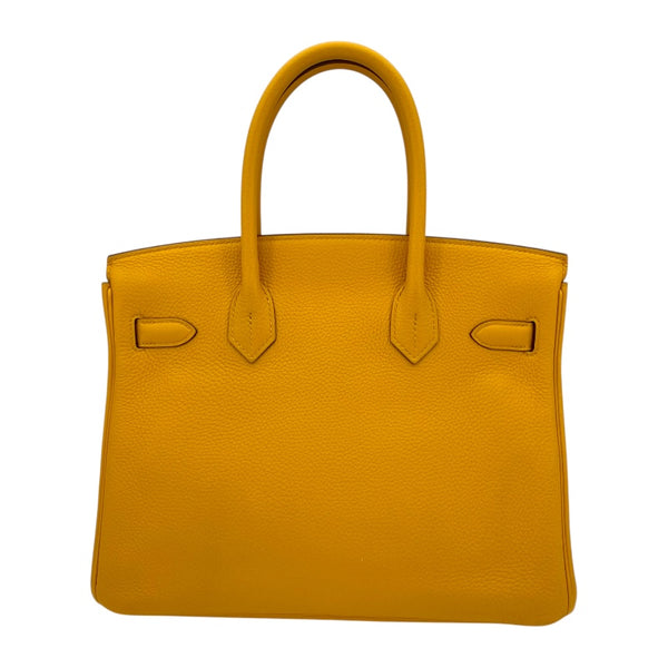 エルメス HERMES バーキン30 Y刻 ジューヌアンブル SV金具 トゴ レディース ハンドバッグ