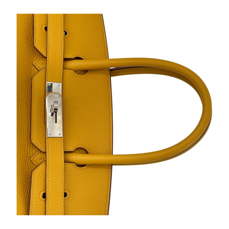 エルメス HERMES バーキン30 Y刻 ジューヌアンブル SV金具 トゴ レディース ハンドバッグ