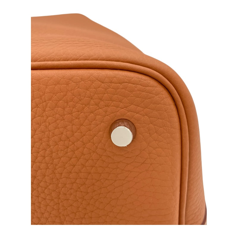 エルメス HERMES ピコタンロックMM K刻 ゴールド SV金具 トリヨンクレマンス レディース ハンドバッグ