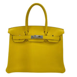 エルメス HERMES バーキン30 D刻 ジューヌナプル SV金具 トリヨンノビーヨ レディース ハンドバッグ
