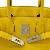 エルメス HERMES バーキン30 D刻 ジューヌナプル SV金具 トリヨンノビーヨ レディース ハンドバッグ