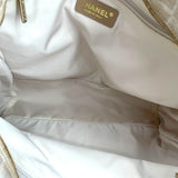 シャネル CHANEL ニュートラベルライン トート MM A15991 ベージュ GD金具 ナイロンジャガード レディース トートバッグ