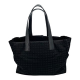 シャネル CHANEL ニュートラベル ライントート MM A26156 10番台 ブラック SV金具 ナイロンジャガード レディース トートバッグ