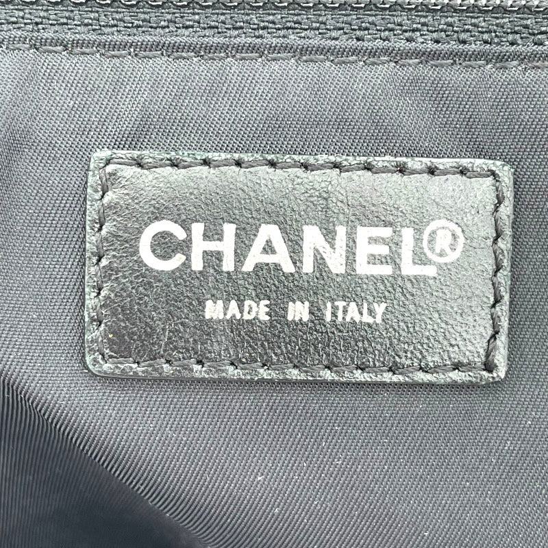 シャネル CHANEL ニュートラベルラインショルダー ブラック ナイロンジャガード メンズ ショルダーバッグ