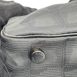 シャネル CHANEL ニュートラベルライン ボストン A15828　6番台 ブラック BK金具 ナイロンジャガード レディース ハンドバッグ