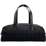 シャネル CHANEL ニュートラベルライン ボストン A15828　6番台 ブラック BK金具 ナイロンジャガード レディース ハンドバッグ