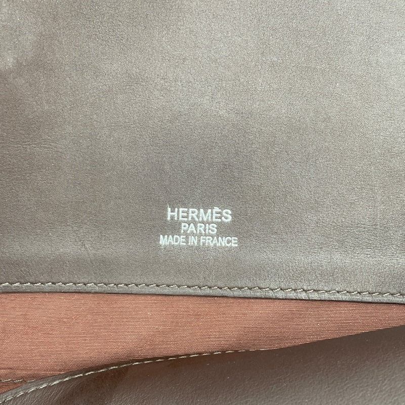 エルメス HERMES サックイブーGM □J刻 ボルドー シルバー金具 スイフト・トワレ ユニセックス ハンドバッグ