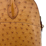 エルメス HERMES ボリード35 □C刻 サフラン GD金具 オーストリッチ レディース ショルダーバッグ