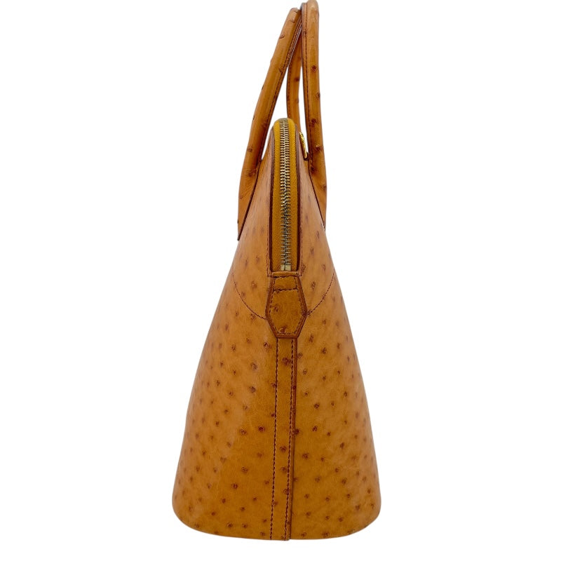 エルメス HERMES ボリード35 □C刻 サフラン GD金具 オーストリッチ レディース ショルダーバッグ