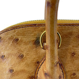 エルメス HERMES ボリード35 □C刻 サフラン GD金具 オーストリッチ レディース ショルダーバッグ