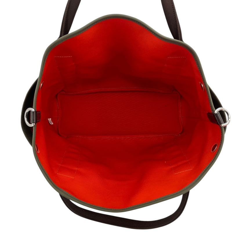エルメス HERMES サックドパンサージュ A刻 カーキ トワル レディース トートバッグ
