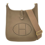 エルメス HERMES エヴリン3PM W刻 エトゥープ GD金具 トリヨン レディース ショルダーバッグ