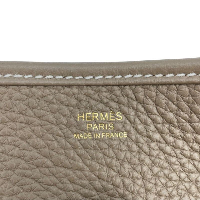 エルメス HERMES エヴリン3PM W刻 エトゥープ GD金具 トリヨン レディース ショルダーバッグ