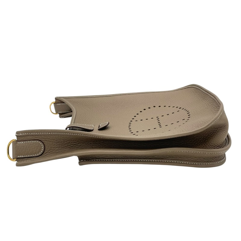エルメス HERMES エヴリン3PM W刻 エトゥープ GD金具 トリヨン レディース ショルダーバッグ