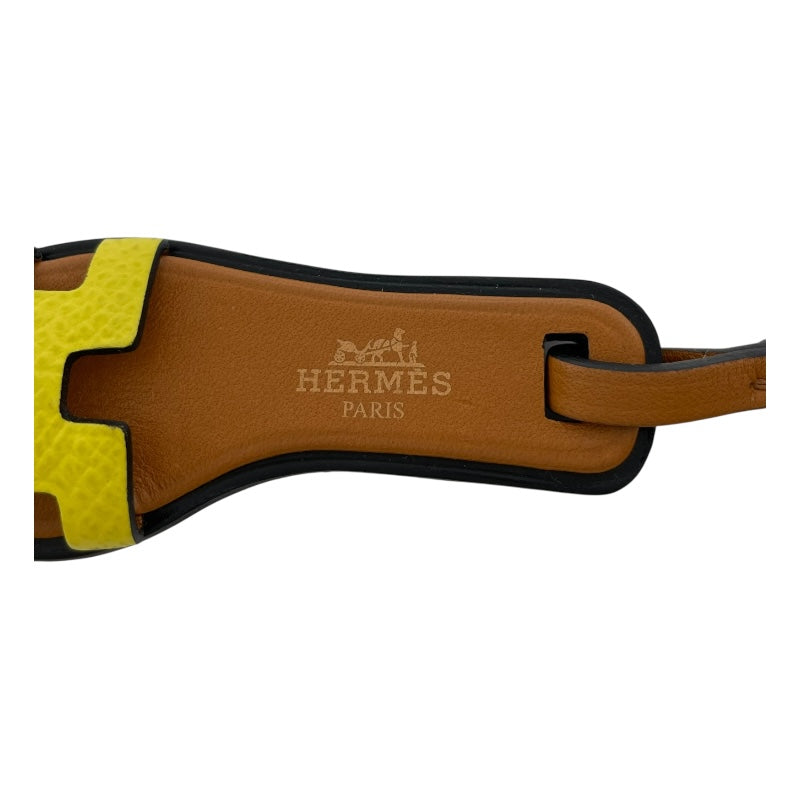 エルメス HERMES オランナノ ライム ナチュラルサブレ エプソン ヴォーバトラー レディース キーホルダー