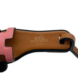 エルメス HERMES オランナノ ローズリップスティックxナチュラルサブレxブラック エプソン/ヴォーバトラー レディース キーホルダー