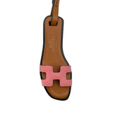 エルメス HERMES オランナノ ローズリップスティックxナチュラルサブレxブラック エプソン/ヴォーバトラー レディース キーホルダー