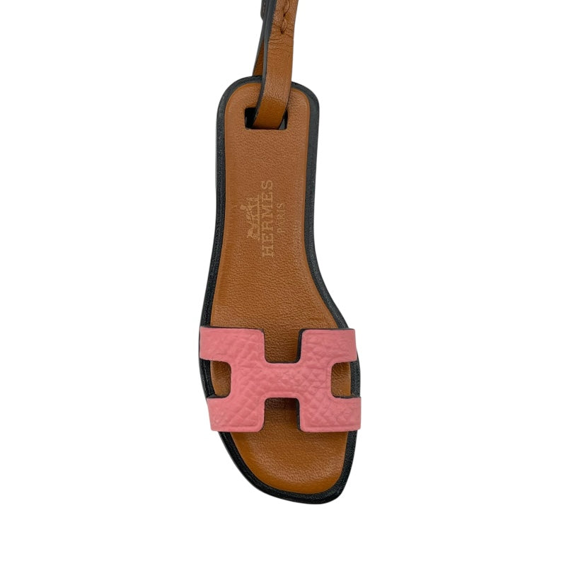 エルメス HERMES オランナノ ローズリップスティックxナチュラルサブレxブラック エプソン/ヴォーバトラー レディース キーホルダー