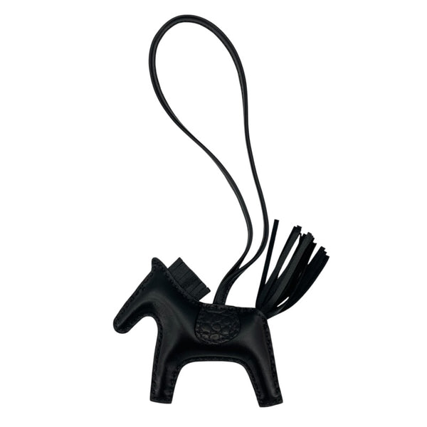 エルメス HERMES ロデオPM タッチ Z刻 ブラック アニョーミロ/アリゲーター レディース チャーム