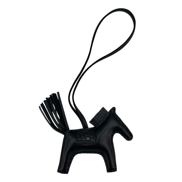 エルメス HERMES ロデオPM タッチ Z刻 ブラック アニョーミロ/アリゲーター レディース チャーム