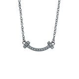 ティファニー TIFFANY＆CO Tスマイルネックレスマイクロミニ ホワイトゴールド Au750 ジュエリー