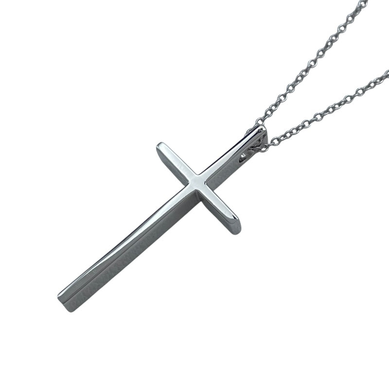 ティファニー TIFFANY＆CO クロスネックレス ホワイトゴールド 750 ジュエリー