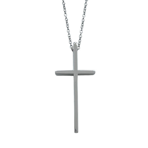 ティファニー TIFFANY＆CO クロスネックレス ホワイトゴールド 750 ジュエリー