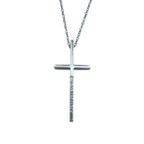 ティファニー TIFFANY＆CO クロスネックレス ホワイトゴールド 750 ジュエリー