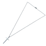 ティファニー TIFFANY＆CO クロスネックレス ホワイトゴールド 750 ジュエリー