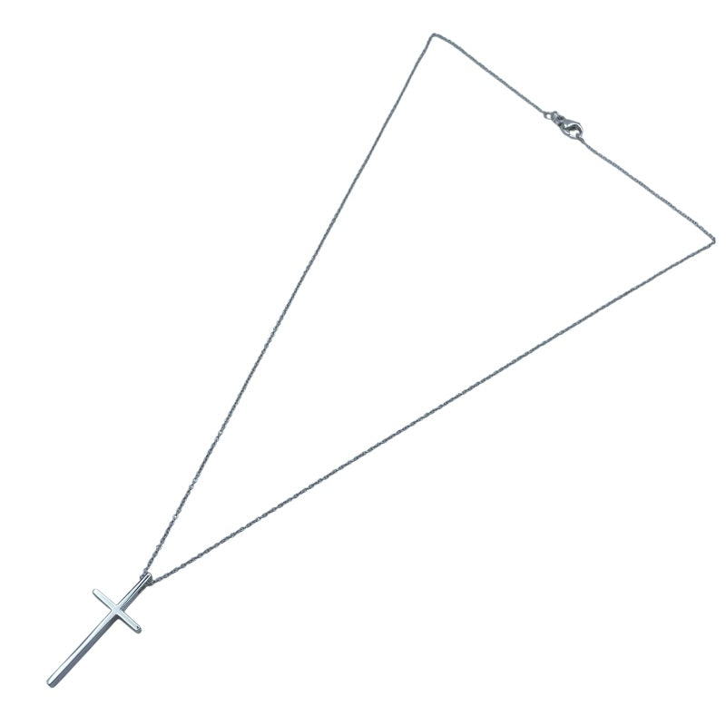 ティファニー TIFFANY＆CO クロスネックレス ホワイトゴールド 750 ジュエリー