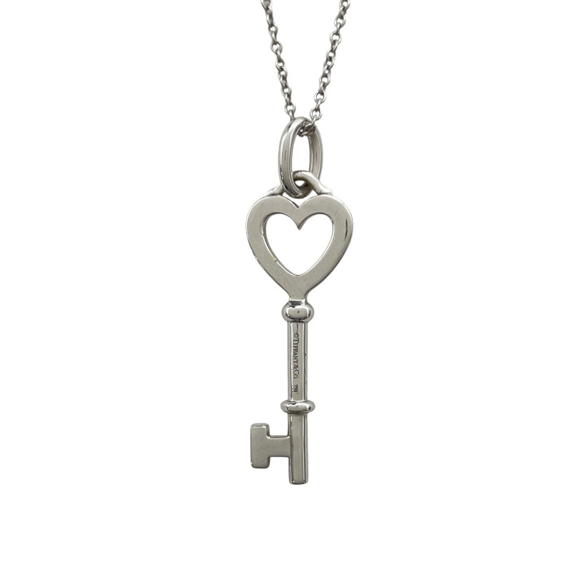 ティファニー TIFFANY＆CO ハートキーネックレス ホワイトゴールド 750