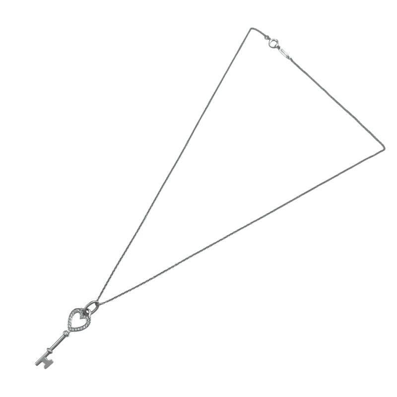ティファニー TIFFANY＆CO ハートキーネックレス ホワイトゴールド 750