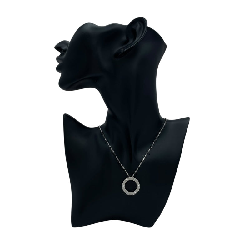 カルティエ Cartier ラブサークルネックレス ホワイトゴールド 750 ジュエリー