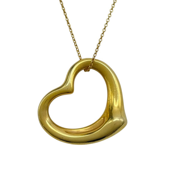 ティファニー TIFFANY＆CO オープンハートネックレス ゴールド 750 ジュエリー