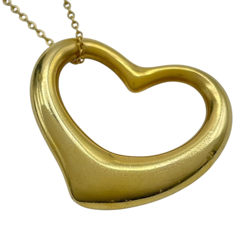 ティファニー TIFFANY＆CO オープンハートネックレス ゴールド 750 ジュエリー