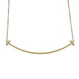 ティファニー TIFFANY＆CO Tスマイルネックrㇲラージ ゴールド Au750 ジュエリー