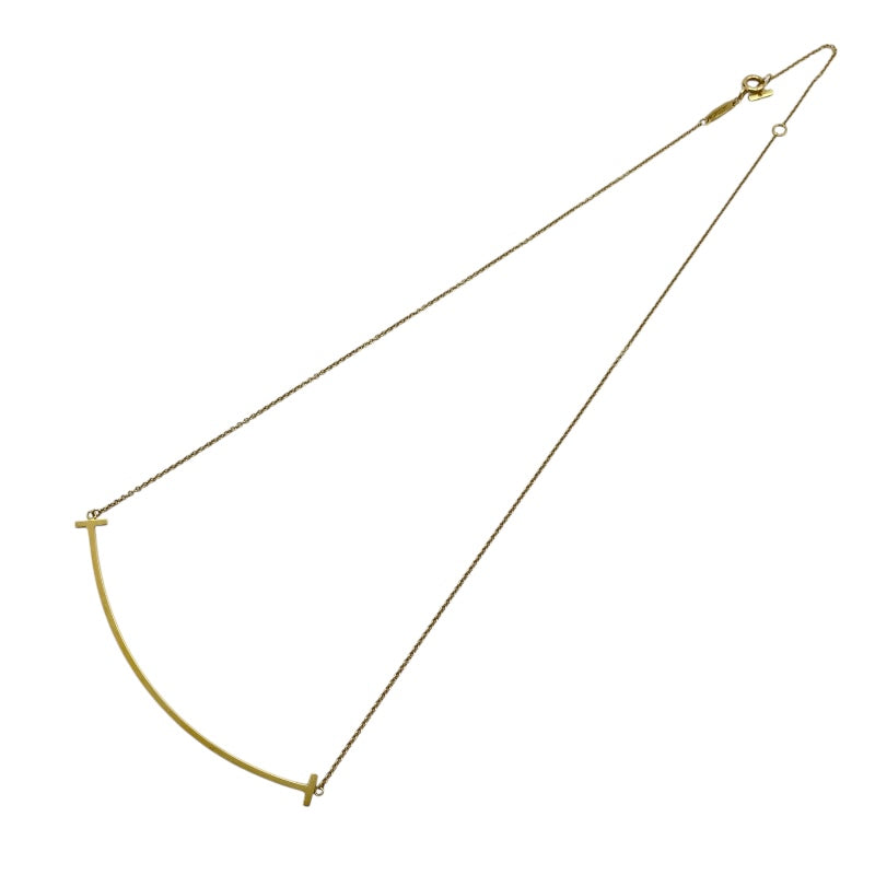 ティファニー TIFFANY＆CO Tスマイルネックrㇲラージ ゴールド Au750 ジュエリー