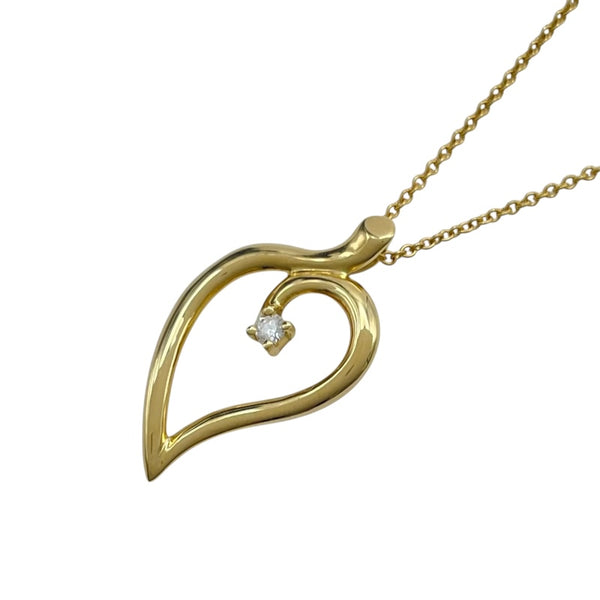 ティファニー TIFFANY＆CO リーフハートネックレス ゴールド 750 ジュエリー