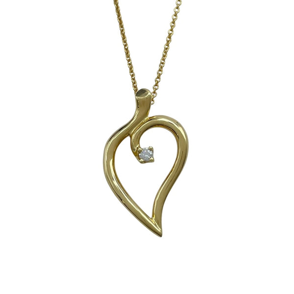 ティファニー TIFFANY＆CO リーフハートネックレス ゴールド 750 ジュエリー